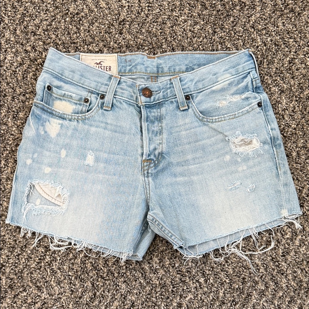 Hollister Women's Light Blue Jean Shorts
